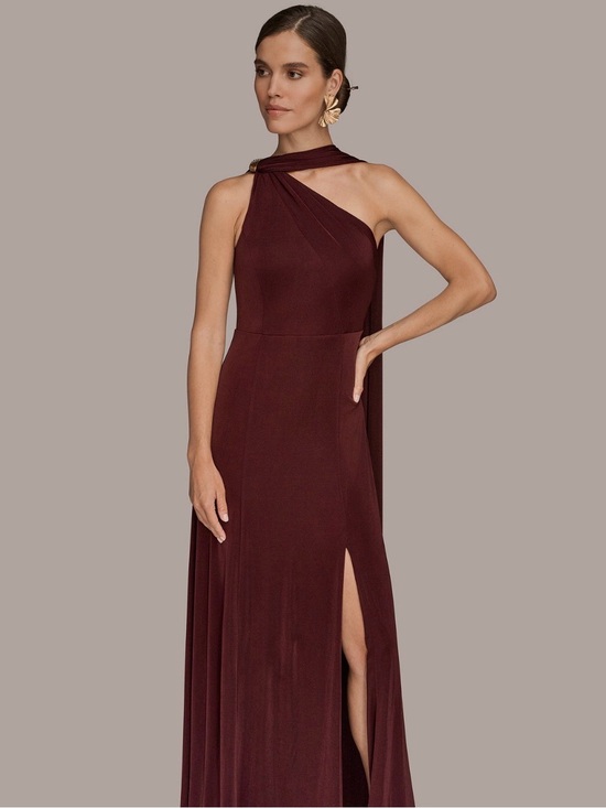 Donna Karan Dresses & Skirts - NWT Donna Karan Women’s One-Shoulder Sleeveless Gown. Size 6. Berry. Retail $285